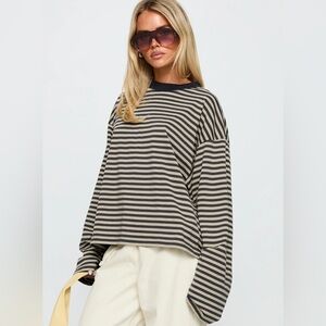 Lioness Bloom Long Sleeve Striped Tee